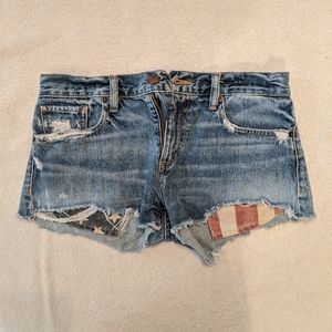 Ralph Lauren Boyfriend Mid Rise Jean Shorts USA